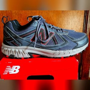 New Balance MT410CT5 Trail Hike Run Shoes Charcoal/Grey/Red Mens size 12 - NEW!